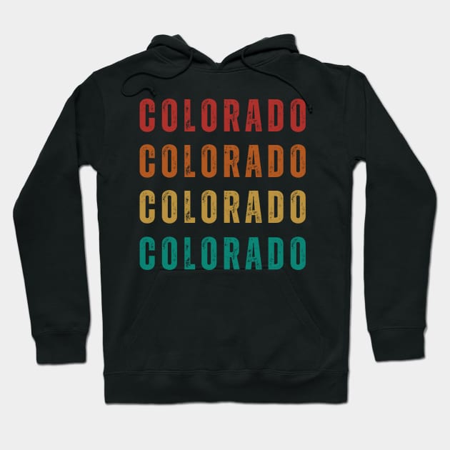 Colorado State Lettering Hoodie by TayaDesign